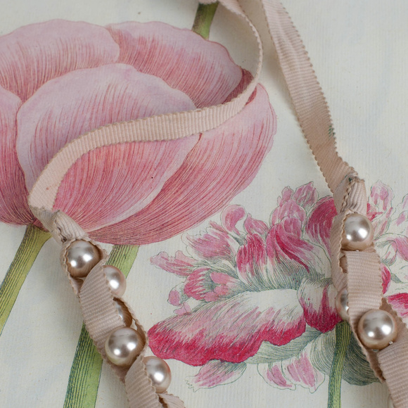 STELLA & DOT Pearl & Ribbon Tie Necklace - Picture 5 of 7